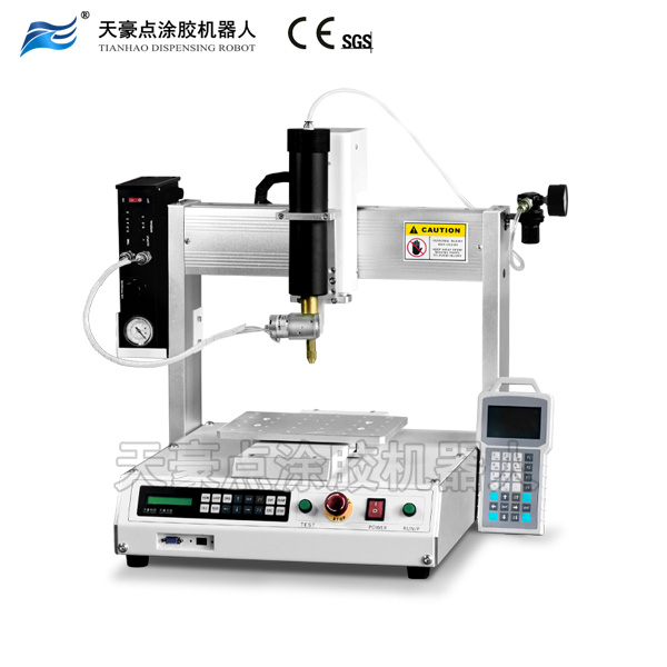 旋轉(zhuǎn)閥式硅膠點(diǎn)涂膠機(jī)器人