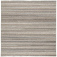 Рачно изработен килим со рачно изработена волна, неутрална лента, тен сребрена сива боја, килим со акцент од 2ft 3ft