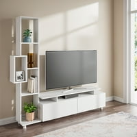 Мебел за декорирање на домашна АДА за телевизори до 53 Ниво бел росано модерен ТВ штанд со врати