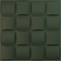 Ekena Millwork 5 8 W 5 8 H Baiale Endurawall Декоративен 3Д wallиден панел, Ultracover Satin Hunt Club Green