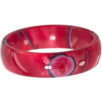 Полукружен црвен прстен за вртење