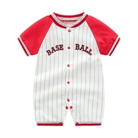 Девојче облека, летен памук, кој ползи бејзбол спортски обични и удобни момчиња облеки