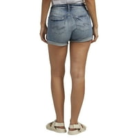 Co. Silver Jeans Co. Women'sенски суки средно издигнување, големини на половината 24-34