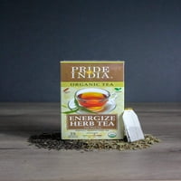 Гордост На Индија Органски Енергизира Билка Тулси Црн Чај Кеси, Кт