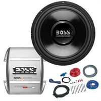 Boss Audio B112SPKG 500-Watt Bass пакет со 12 Subwoofer и комплет за инсталација на AMP