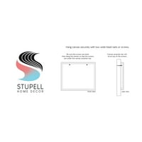Stupell Industries Здраво слатки образи глупости бања за бања за миење садови графичка уметничка галерија завиткана платно печатена