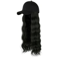 шапка за перика со долга коса прикачена прилагодлива кадрава бејзбол капа за бран коса фризура капа за визир за перика за жени