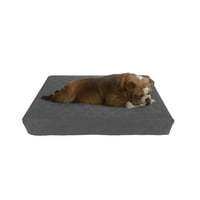 Водоотпорен кревет за кучиња-двослоен мемориски пена за кучиња со отстранлив капа за перење-кревет за кучиња за средни кучиња