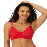 Обожавано од Adore Me Women's Blythe Lace Unlined Bralette со прилагодливи ленти, големини S-3X