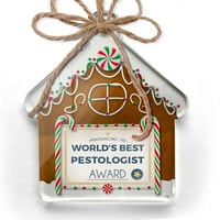 Украс Печатени Еднострани Светови Најдобра Награда За Сертификат За Пестолог Божиќ Неонблонд
