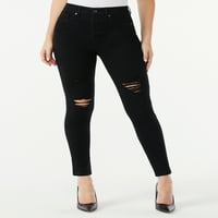 Sofia Jeansенски женски роза Curvy Skinny Super High Rise Jeans