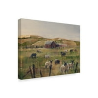 Трговска марка ликовна уметност „пасење овци II“ платно уметност од Итан Харпер