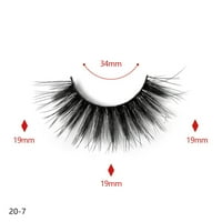 јолај пар 3д лажни трепки за очи бучни вкрстени продолжени трепки поставете лажни трепки дебели трепки