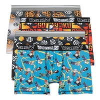 Dragon Ball Z Boys Allover Print Boxer Brows, 4-пакувања, големини XS-XL