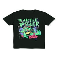 Тинејџерски мутант нинџа желки момчиња Коуабунга графичка маица со краток ракав, 2-пакет, големини XS-XXL
