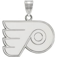 Логорт 14К Бело злато NHL Logoart Philadelphia Flyers среден приврзок