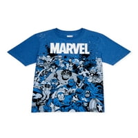 Зачудувајте ги момчињата Avengers Exclusive 4- Графичка маица на големиот тим тон