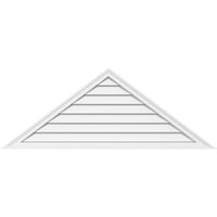 66 W 33 H Триаголник Површински монтирање PVC Gable Vent Pitch: Функционален, W 2 W 1-1 2 P Brickmould Frame