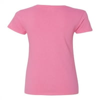 Краток ракав за женски маица V-врат-Остин