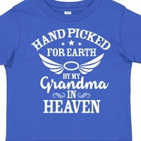 Инктастична рачно изработена за Земјата од баба ми на небото Ангел крилја подароци за дете или маица за девојчиња за мали деца