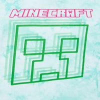 Minecraft Момчиња 4-Блок Ползавец Графички Краток Ракав Маица