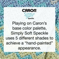 Caron® Едноставно Soft® Speckle Средно Акрилно Предиво, Snapdragon 5oz 141g, Дворови