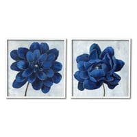 Интри за таблети смели кралски сини флорали цветаат шик ливчиња, 12, дизајн од Нан