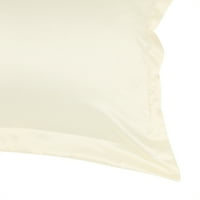 Уникатни поволни цени сатен свилен плик за затворање перница крем крем кралица