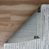 Дома Бела Серена Слоноста на Слоновата коска со модерно волна волна, килим, 7'9 9'9